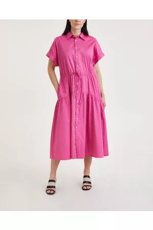 Ralph Lauren Dress Short Sleeve Drawstring Rosa US 2 ( EUR 34)
