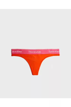 Calvin Klein Kvinder G-streng - Trosa This Is Love Thong Orange XS