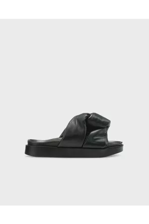 INUIKII Kvinder Tøffler - Sandals Soft Crossed Svart EUR 36