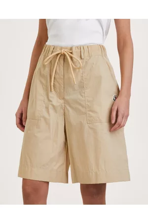 Moncler Kvinder Shorts - Shorts High Waisted Beige IT 38 (EUR 34)