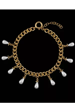 MARIA NILSDOTTER Kvinder Halskæder - Necklace Chunky Chain Pearls Guld ONESIZE