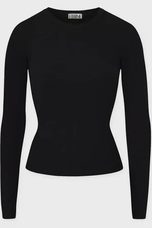 ÉTERNE LONG SLEEVE FITTED TOP XS