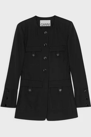 Ganni Blazer Suiting Fitted Twill 42
