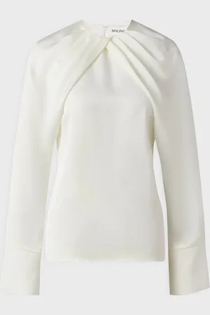 By Malina Blouse Evie Pleated Neckline XS