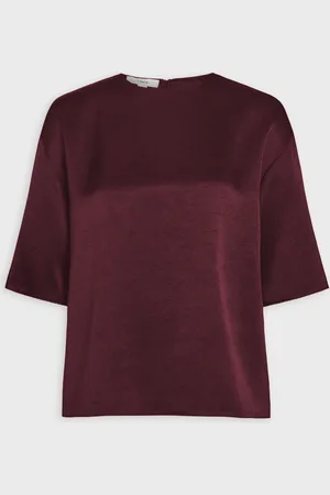 Vince T-Shirt Fluid Satin Blouse XS