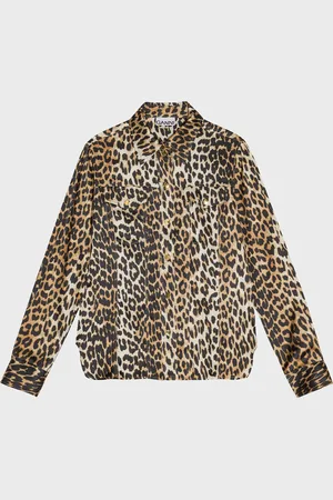 Ganni Printed Satin Shirt 34