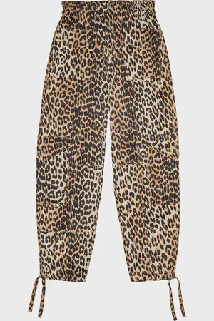 Ganni Printed Satin Pants 34