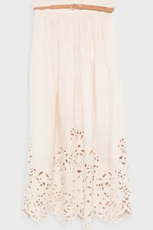 ZIMMERMANN Skirt Wylie Embroidered Midi 0 (XS-S)