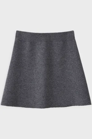 Lisa Yang Skirt Clare Graphite Cashmere 0 (XS-S)