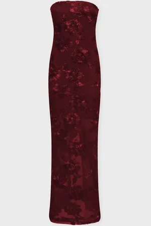 ROTATE Dress 3D Mesh Maxi 42