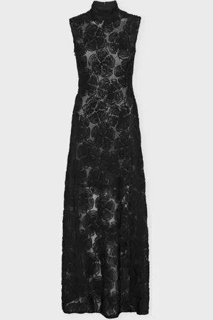 ROTATE Dress Flower Mesh Maxi 34