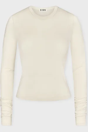 ÉTERNE Top Fitted Crewneck Long Sleeve XS