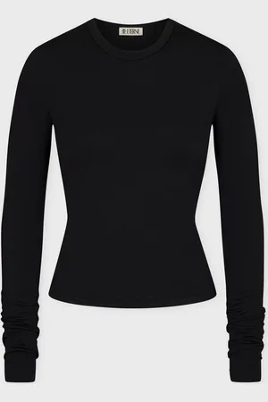 ÉTERNE Top Fitted Crewneck Long Sleeve XS