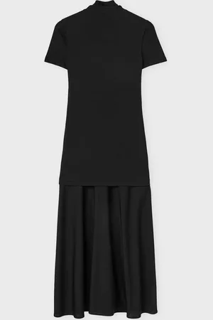 Jil Sander Dress Fluid Viscose High-Neck 38