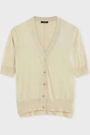 Joseph Cardigan Superfine Cotton Silk M