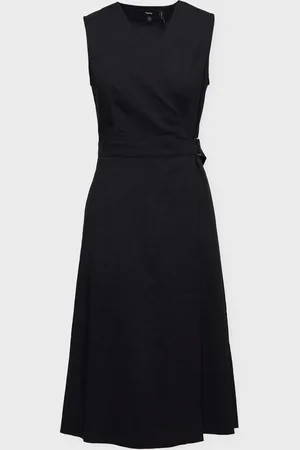 THEORY Dress Linen Wrap V-Neck US 2 ( EUR 34)
