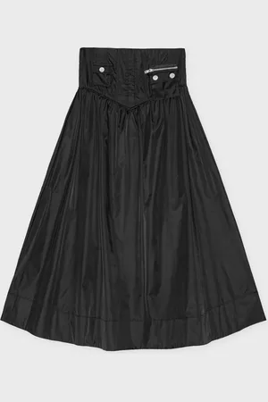 Ganni Skirt Duchesse Nylon Long Pocket 34