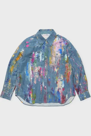 Acne Studios Shirt Button Up Painted Denim 32