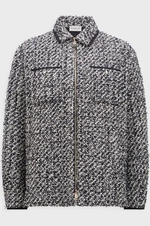 Moncler Jacket Tweed Down Shirt IT 42 (EUR 36)