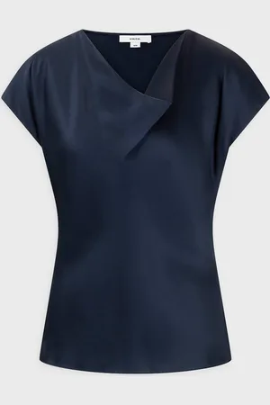 Vince Blouse Silk Cowl-Neck S
