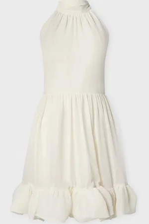 By Malina Dress Fern Halterneck Ruffled Mini XS