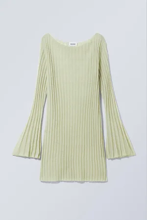 Weekday Short Knitted Linen Blend Dress