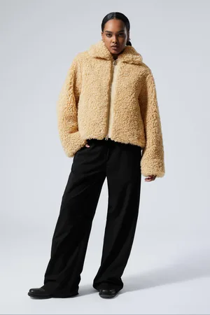 Weekday Yara Oversized Faux Fur Jacket