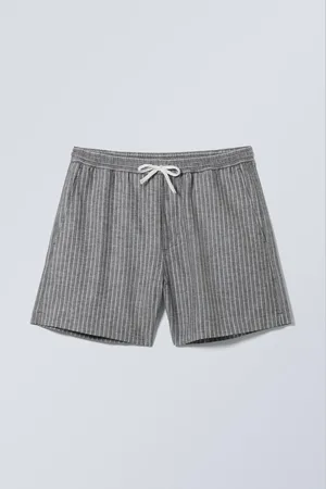 Weekday Striped Linen Blend Shorts