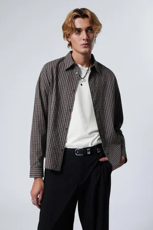 Weekday Regular Fit Checked Cotton Shirt