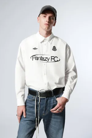 Weekday Oversized Graphic Cotton Shirt