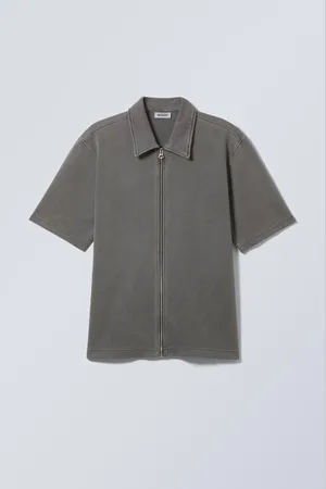 Weekday Short Sleeve Zip Shirt