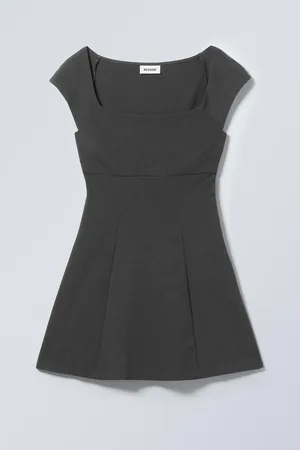 Weekday Square Neck Mini Dress