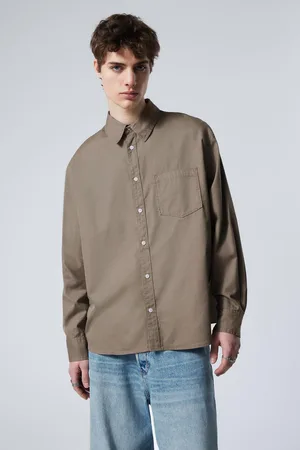 Weekday Oversized Cotton Viscose Shirt