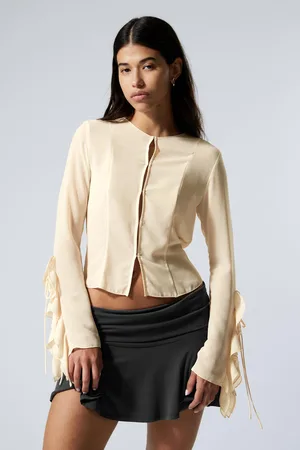 Weekday Frilled Long-Sleeved Blouse