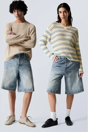 Weekday Astro Denim Loose Baggy Shorts