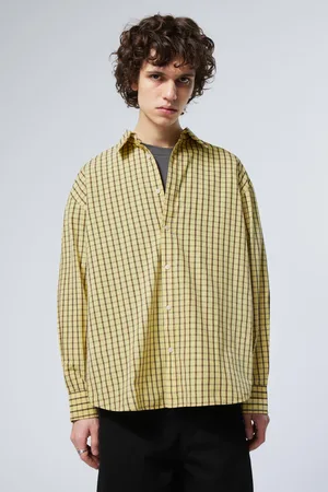 Weekday Oversized Checked Poplin Shirt
