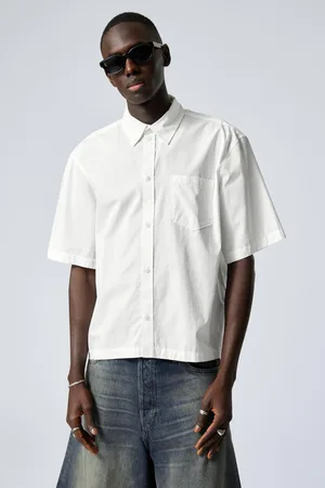 Weekday Relaxed Fit Short-Sleeved Cotton Shirt