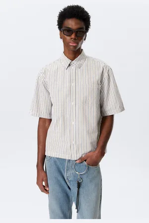 Weekday Relaxed Fit Short-Sleeved Cotton Shirt