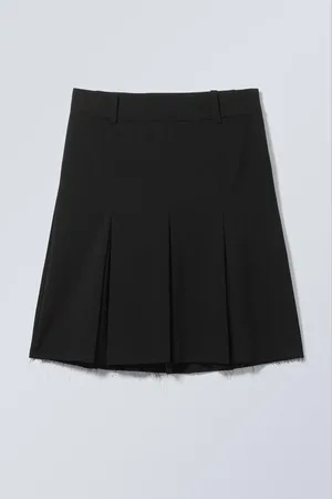 Weekday Pleated Midi Suiting Skirt