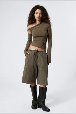 Weekday Loose Fit Ripstop Cargo Shorts