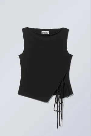 Weekday Side Tie Sleeveless Top
