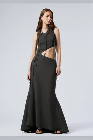 Weekday Braided Cut-Out Maxi Dress