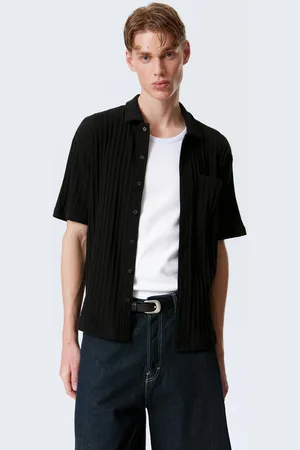 Weekday Knitted Short-Sleeved Button-Up Shirt