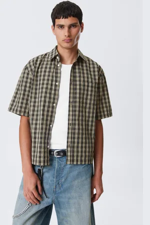 Weekday Relaxed Fit Short-Sleeved Cotton Shirt