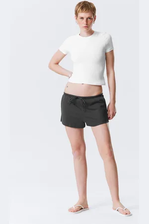 Weekday Mid Rise Mini Jersey Shorts