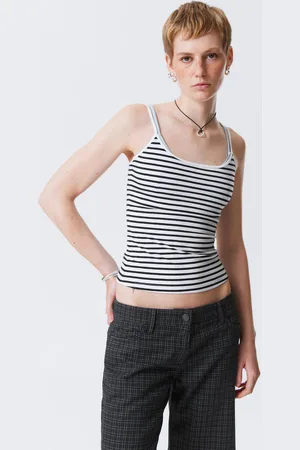 Weekday Fitted Strappy Scoop Neck Singlet