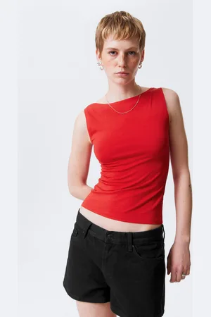 Weekday Annie Soft Sleeveless Boat-Neck Top