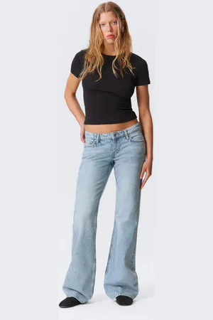 Weekday Nova Low Rise Slim Bootcut Leg Jeans