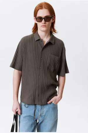 Weekday Knitted Short-Sleeved Button-Up Shirt