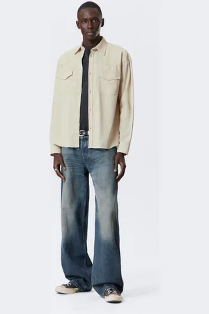 Weekday Loose Long-Sleeved Cotton Twill Shirt